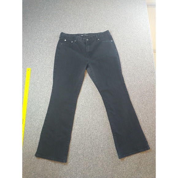 Black Denim - Levi's 515 Bootcut Jeans Sz 16M/33 Black Cowgirl Country Western